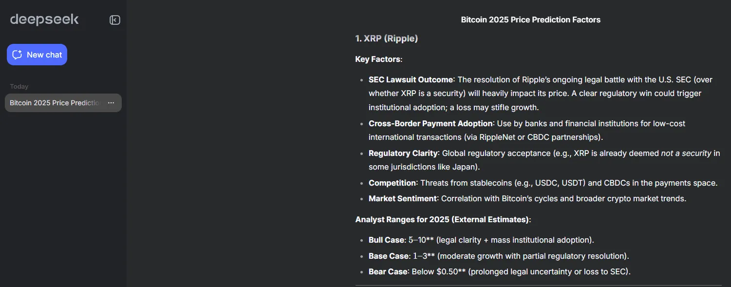 XRP 2025 prediction