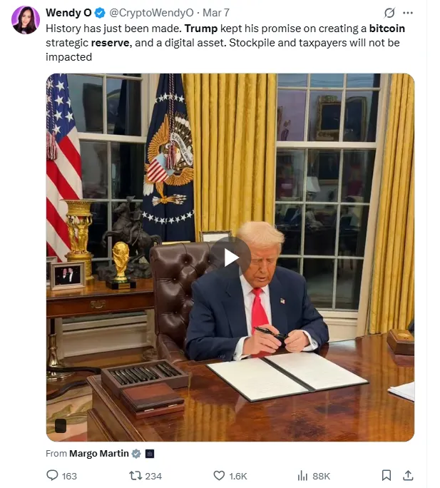 Trump promise on strategic bitcoin reserve