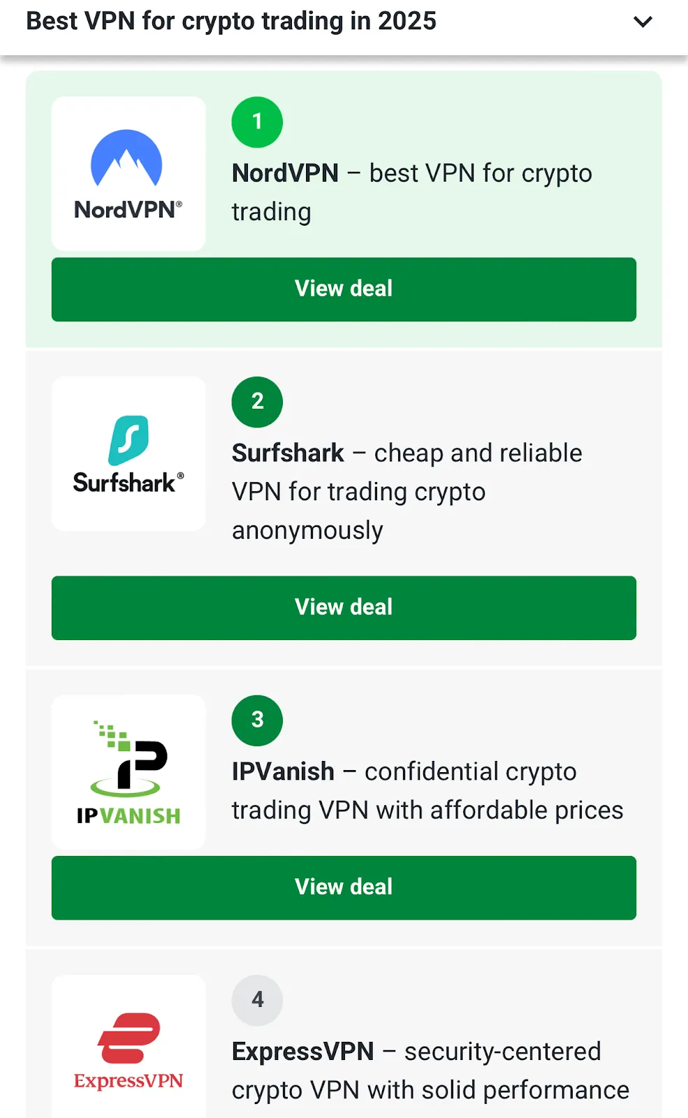 best VPN for crypto trading 2025