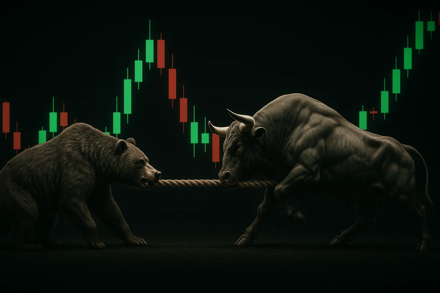 Traders tug of war