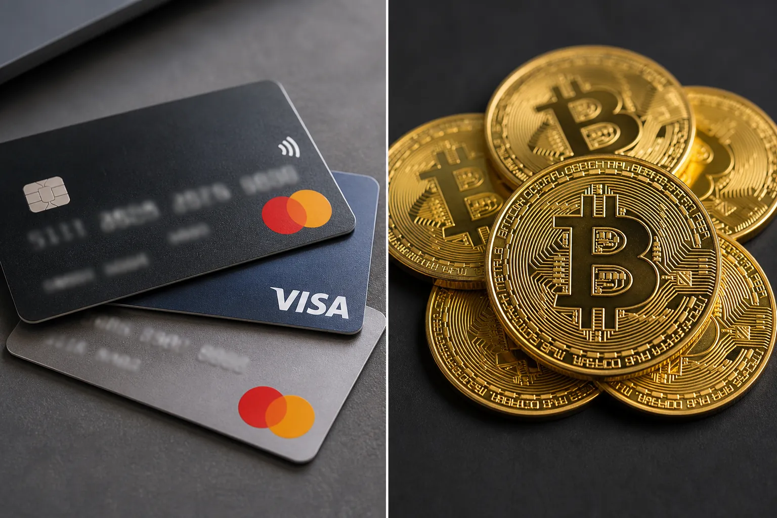 cards vs bitcoin